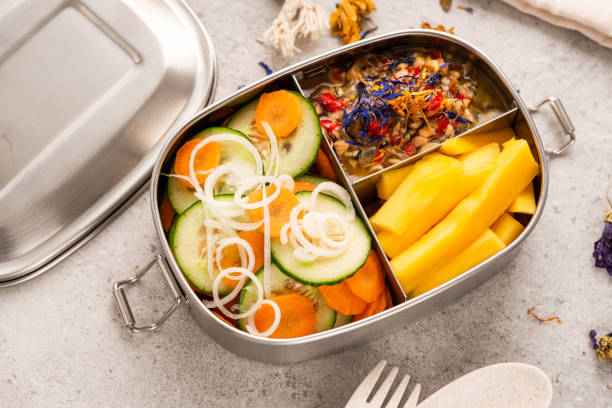 istock Bento or Lunchbox Packed with Healthy Lunch 1263042765