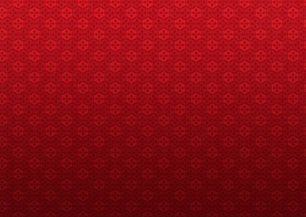 Red texture of Japanese paper