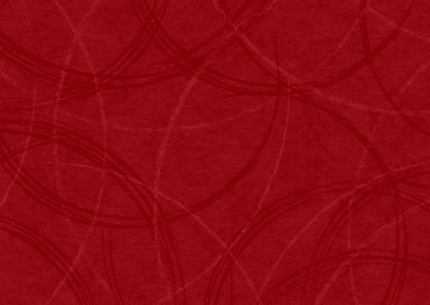 istock Red texture of Japanese paper 1263053816