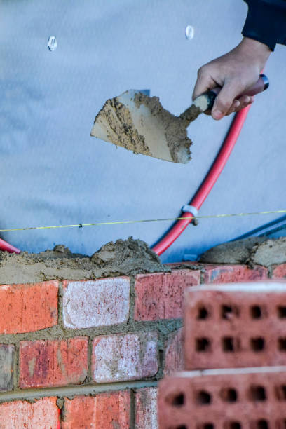 istock Bricklaying in the housing industry 1263063193