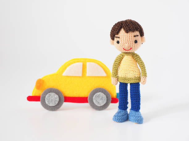 istock Small and cute Amigurumi doll 1263069358