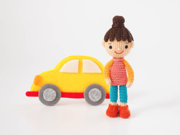 istock Small and cute Amigurumi doll 1263069382