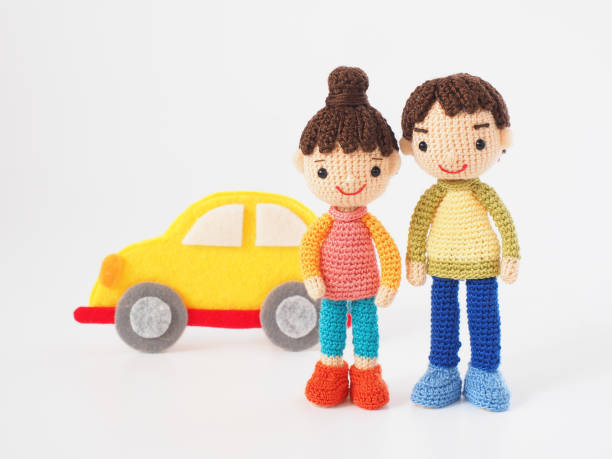 istock Small and cute Amigurumi doll 1263069425