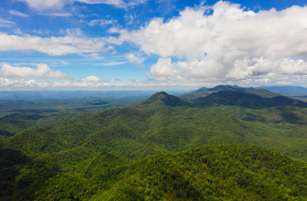 istock Aerial view, panoramic view of the morning scenery. 1263070787