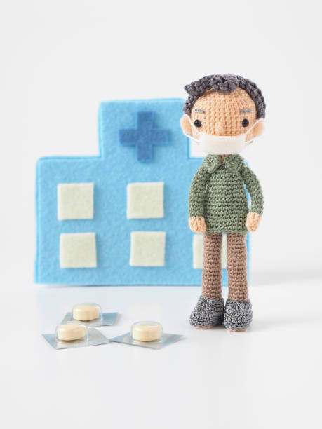istock Small and cute Amigurumi doll 1263075682
