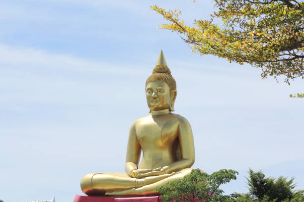istock 13 June 2020, Big Buddha statue within Thai temple, Sam Khok District, Pathum Thani Province, Thailand 1263078175