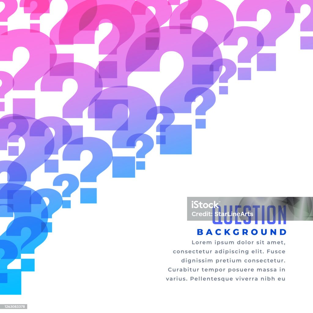Simple Background For Questions Questions Background For Web Help And Support Page Stock Illustration ...