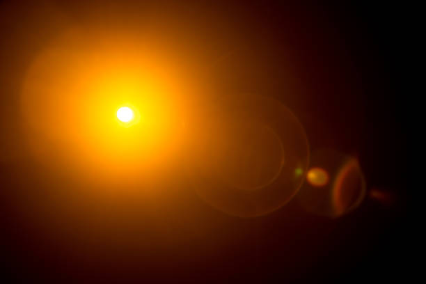istock Abstract Natural Sun flare on the black 1263085994