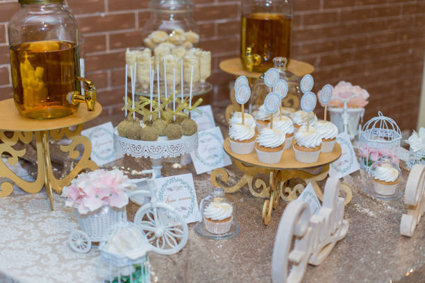 istock Wedding Candy Bar At A Banquet In A Restaurant 1263086958