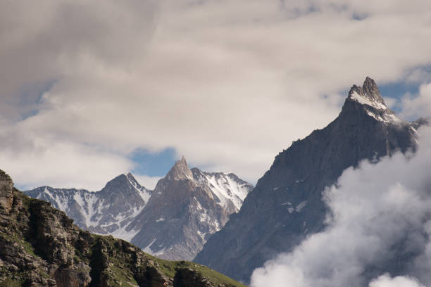 istock Mountain Razor sharp peaks in the Himalayas 1263090797