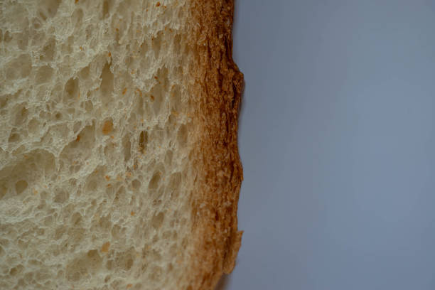 Top view of sliced fresh bread and rye