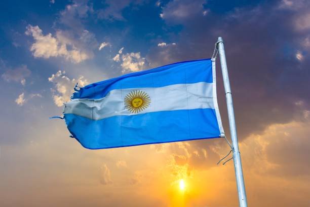 istock old rotten flag of argentina 1263096911