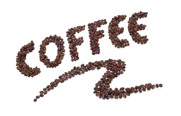 The word 'coffee' made of roasted coffee beans The word 'coffee' made of coffee beans