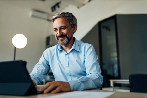 istock An adult businessman using modern technology. 1263105066