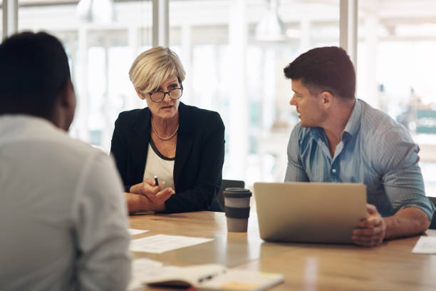 istock Sitting down to discuss business 1263106548