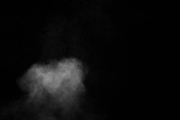 istock Figured smoke on a dark background. Abstract background, design element, for overlay on pictures 1263107492