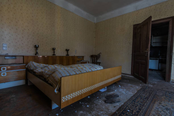 istock bed with cups in a bedroom 1263112924