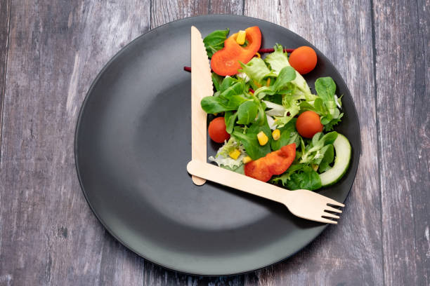 Intermittent Fasting dieting stock photo