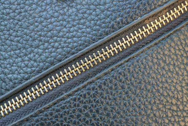 istock zip fastener on a leather black bag 1263116155