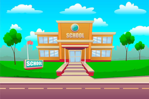 Ilustración de Edificio De La Escuela De Dibujos Animados Regreso A La Escuela Concepto Educativo Plano Ilustración Vectorial y más Vectores Libres de Derechos de Viñeta - iStock Ilustración de Edificio De La Escuela De Dibujos Animados Regreso A La Escuela Concepto Educativo Plano Ilustración Vectorial y más Vectores Libres de Derechos de Viñeta - iStock