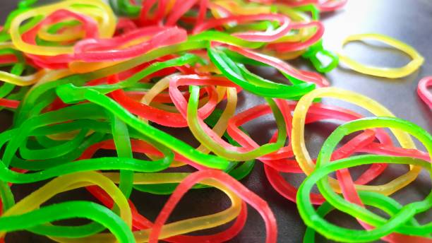istock closeup of rubber bands on workspace in office selective focus 1263124183