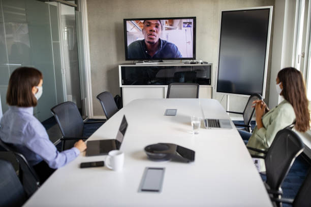 istock Business team discussing work over a video conference 1263125270
