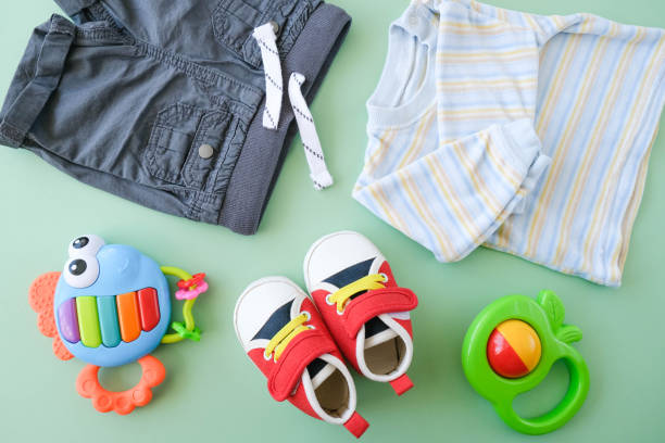 istock Baby boy clothing. 1263125431