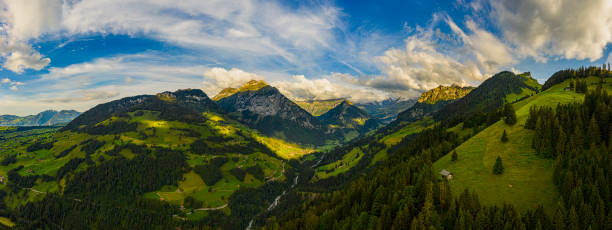 Swiss alps in Kiental valley Switzerland