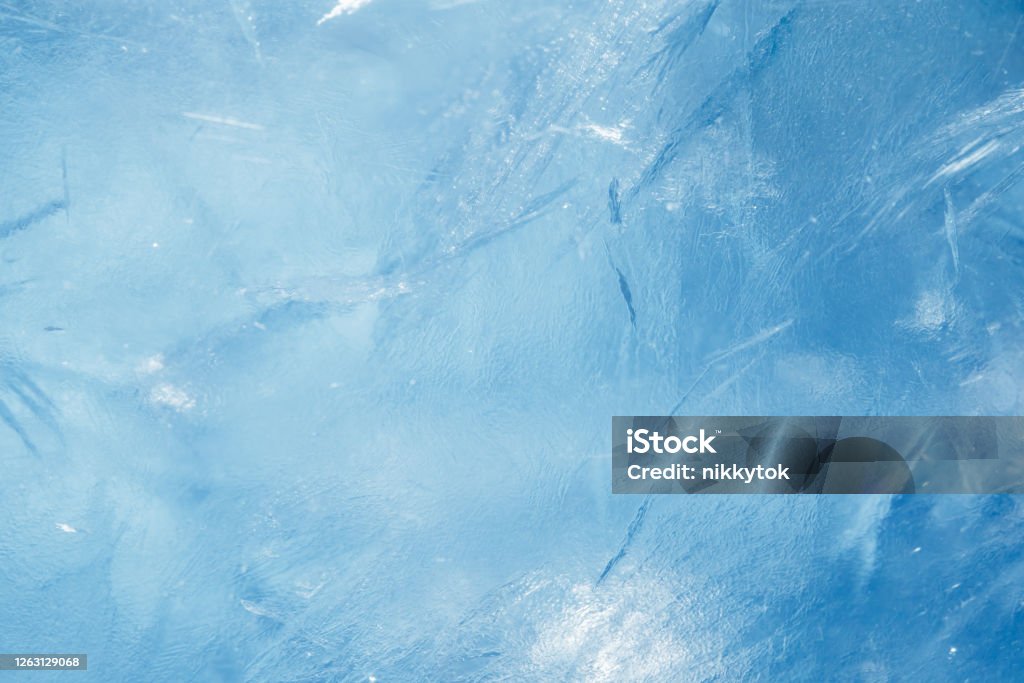 blue frozen texture of ice blue frozen texture of ice with copy-space Ice Stock Photo