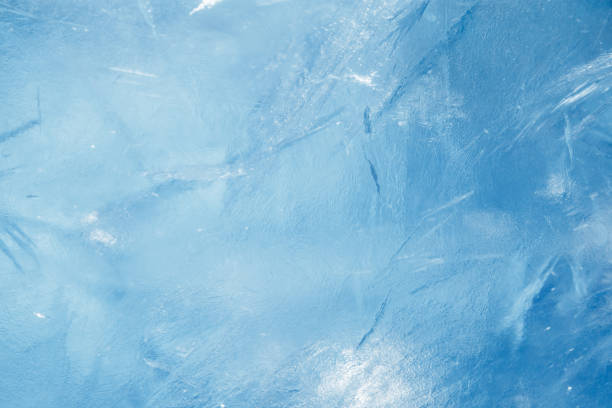 blue frozen texture of ice - ice blocks imagens e fotografias de stock