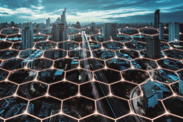 istock Smart Network and Connection city of Thailand 1263131015