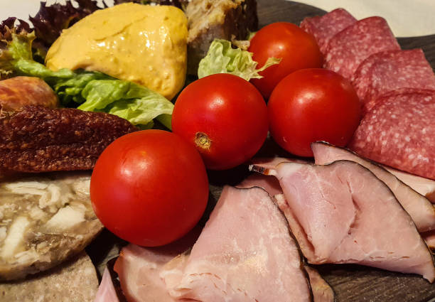 istock vesper board with traditional german sausage, cheese and tomatoes 1263132063