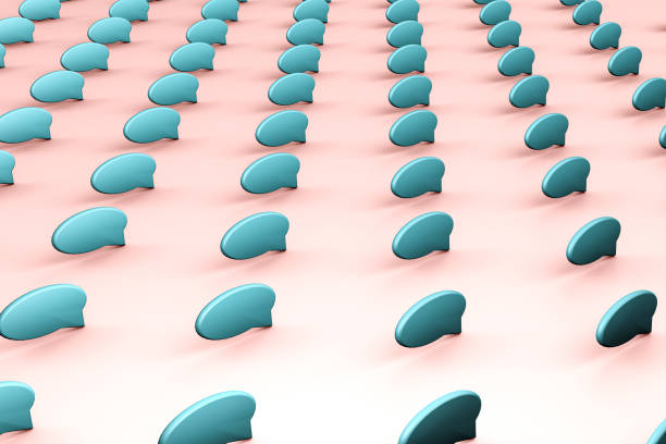 istock 3d rendering of speech bubble on  minimalistic background. 1263142790