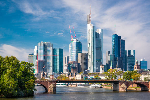 istock Frankfurt, Germany skyline over the Main River 1263155784