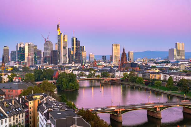 istock Frankfurt, Germany skyline over the Main River 1263155874