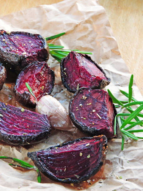 istock Beetroot baked with rosemary and spices. 1263159907