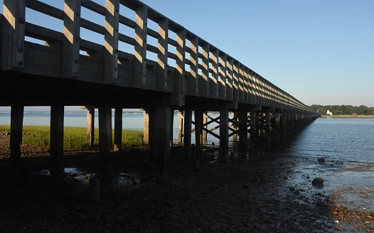 Early morning hours at Powder Point bridge in Duxbury.