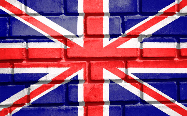 istock UK flag on bark texture background. Background for greeting cards for UK public holidays. Day of Remembrance and Reconciliation. May holiday. Spring day off. Queen's birthday. 1263170708