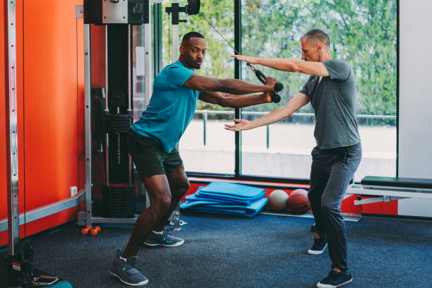 istock Sports training in the gym 1263173064