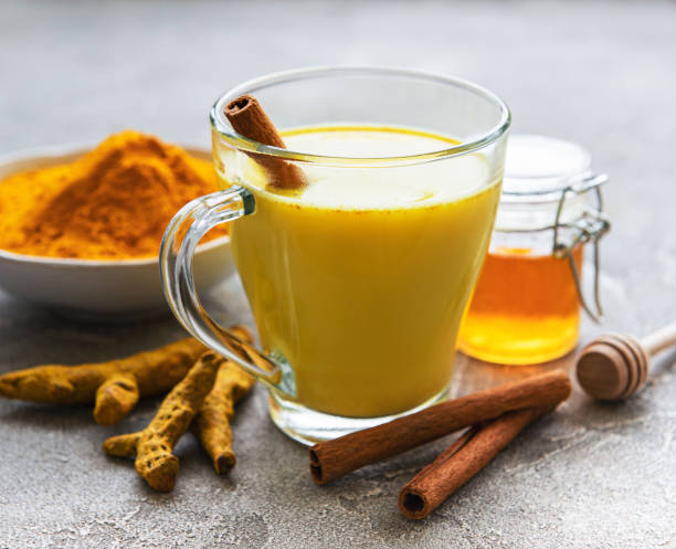 istock Golden turmeric milk 1263181687