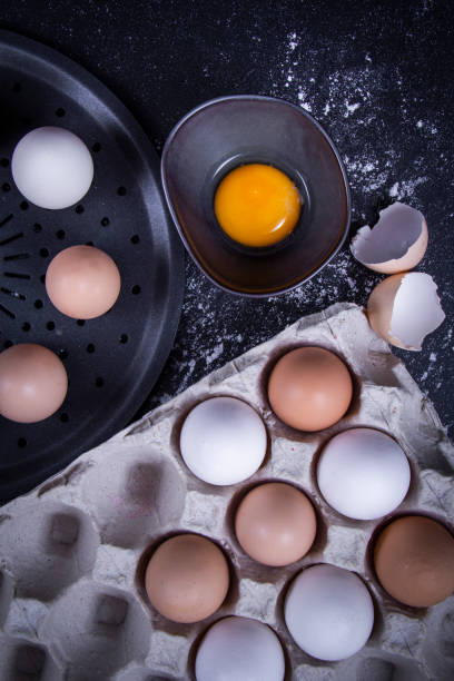 istock Eggs laid in the steamer are ready to cook 1263196526