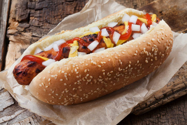istock The Campfire Dog with Ketchup, Mustard and Onions 1263202354