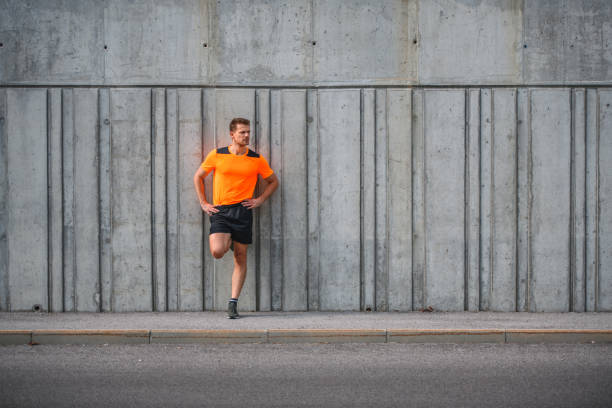 istock Caucasian Man Taking a Break After Running Outdoors in the City 1263207024