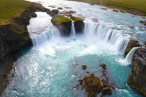 Godafoss , Icelandic waterfall. located on the North of the island