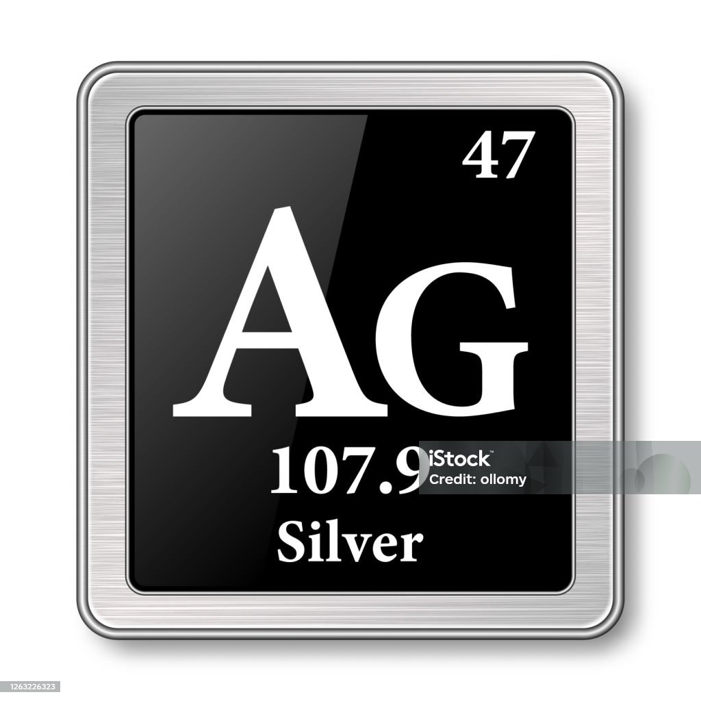 Silver Element Example Picture The Periodic Table Element Silver Vector Illustration Stock ...