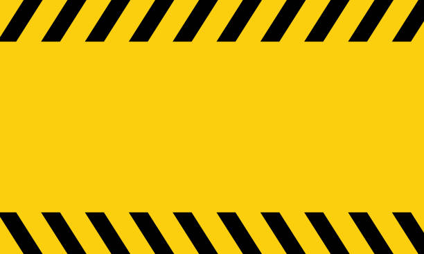 黄色と黒の危険テープ。空白の警告。分離された背景上のベクター。eps 10 - 危険点のイラスト素材／クリップアート素材／マンガ素材／アイコン素材