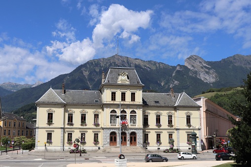 Albertville town hall exterior view, town of Albertville, Savoie department, France