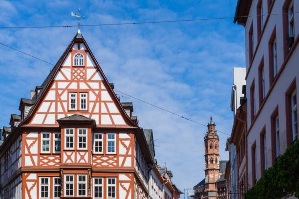 istock Half Timbered House in Mainz Germany 1263228979