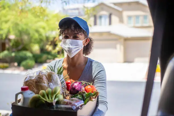 Food delivery service during the covid-19 pandemic of 2020.