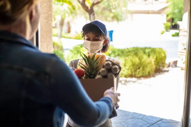 Food delivery service during the covid-19 pandemic of 2020.